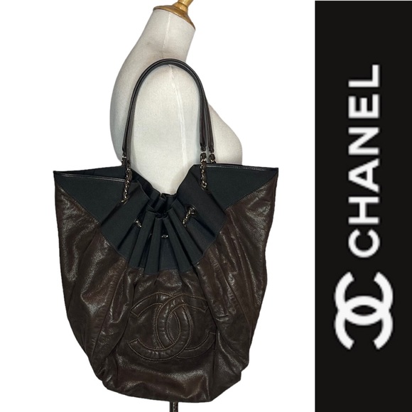 Stretch Spirit Large Cabas Hobo Bag brown lambskin leather - Picture 2 of 16